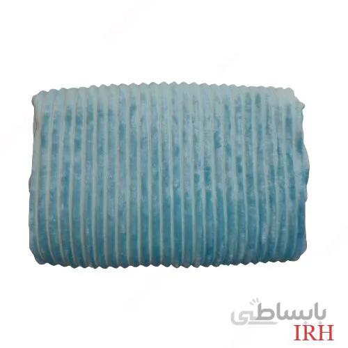 پتو پلیسه دو نفره آبی