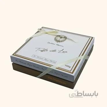 شکلات کادویی دوتای مون ترافل دست ساز سفید طلایی 160 گرم