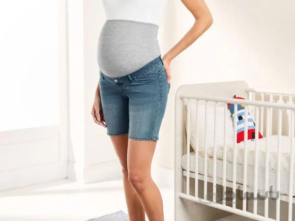 شلوارک جین بارداری برند اسمارا آلمان(سایز38)(آبی تیره)