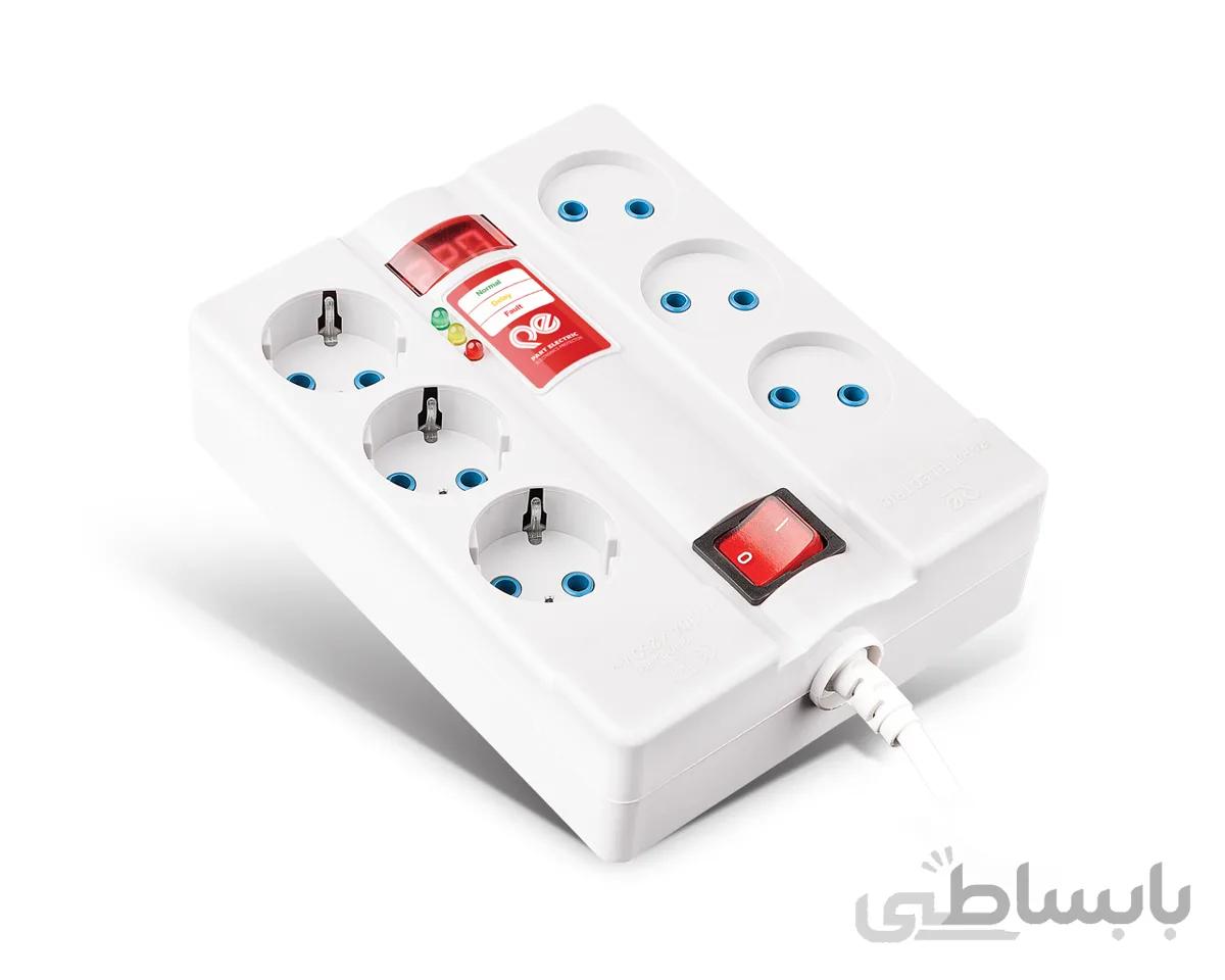 محافظ شش خانه دیجیتالی با کابل 5 متر پارت