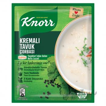 سوپ مرغ خامه ای کنور 65 گرم Kremali Tavuk Soup Knorr کد 279927