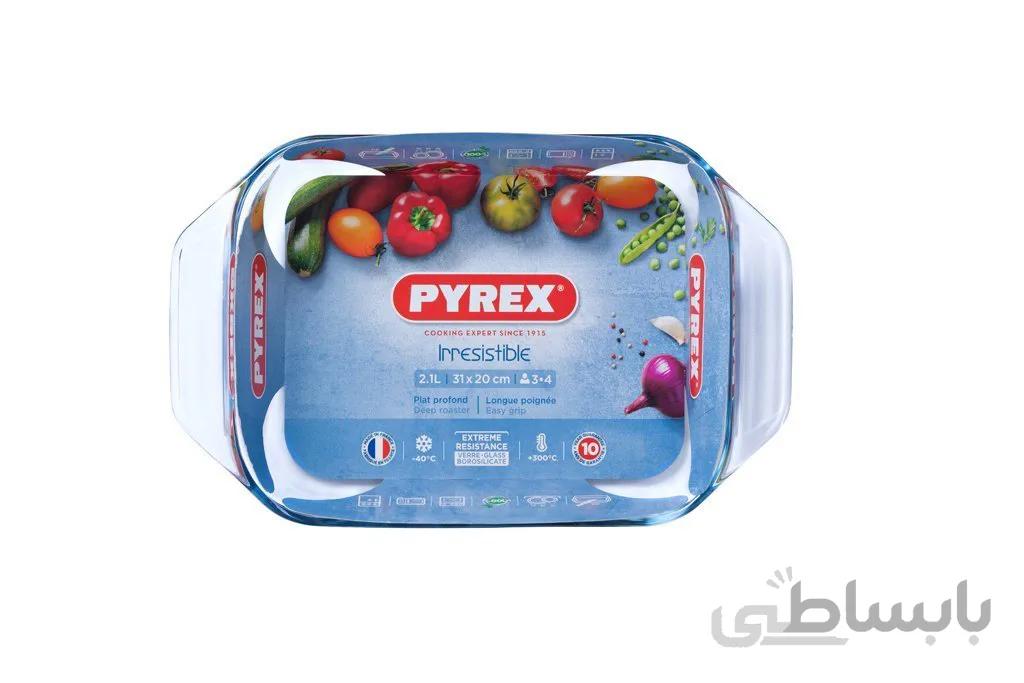 تابه مستطیل پیرکس فرانسه سری Irresistible سایز 20*31
