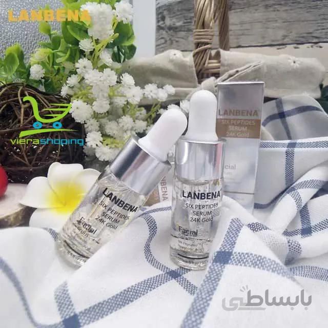 سرم لیفتینگ سیکس پپتاید و طلا 24 لانبنا