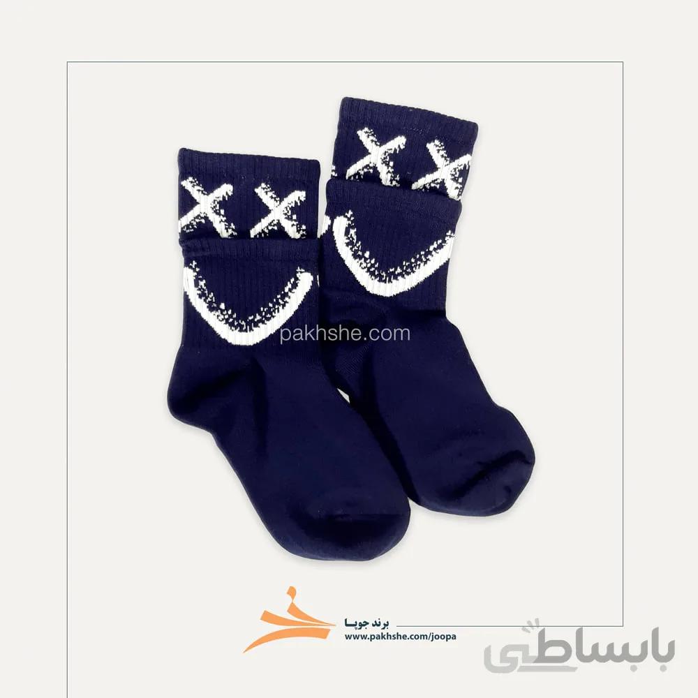 جوراب نیم ساق نخی طرح لبخند برند جوپا کد 1120