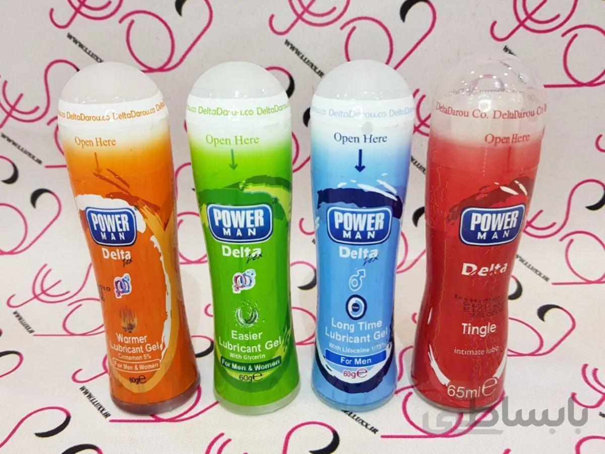 ژل جنسی پاور من دلتا power man DELTA مدل گرم کننده، روان کننده، تاخیری و جمع کننده