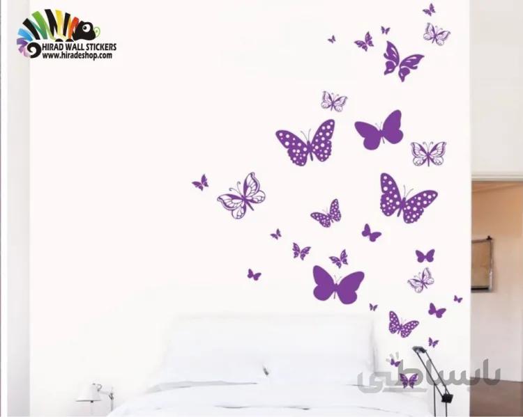استیکر و برچسب دیواری پروانه ها کد h440