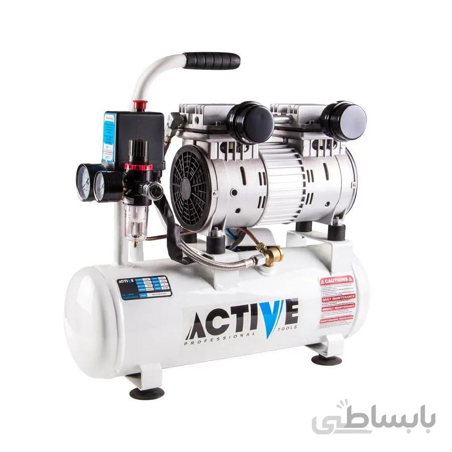 کمپرسور هوا 10 لیتری بی صدا اکتیو مدل AC1310S