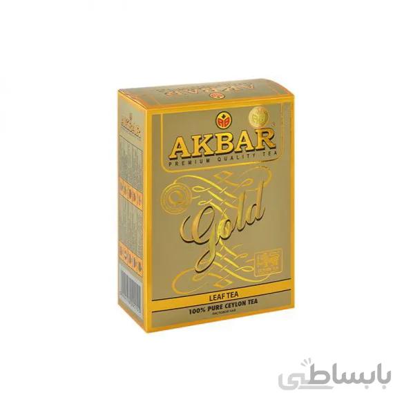 چای اکبر AKBAR پاکتی ساده سیلانی وزن 500 گرم ا AKBAR