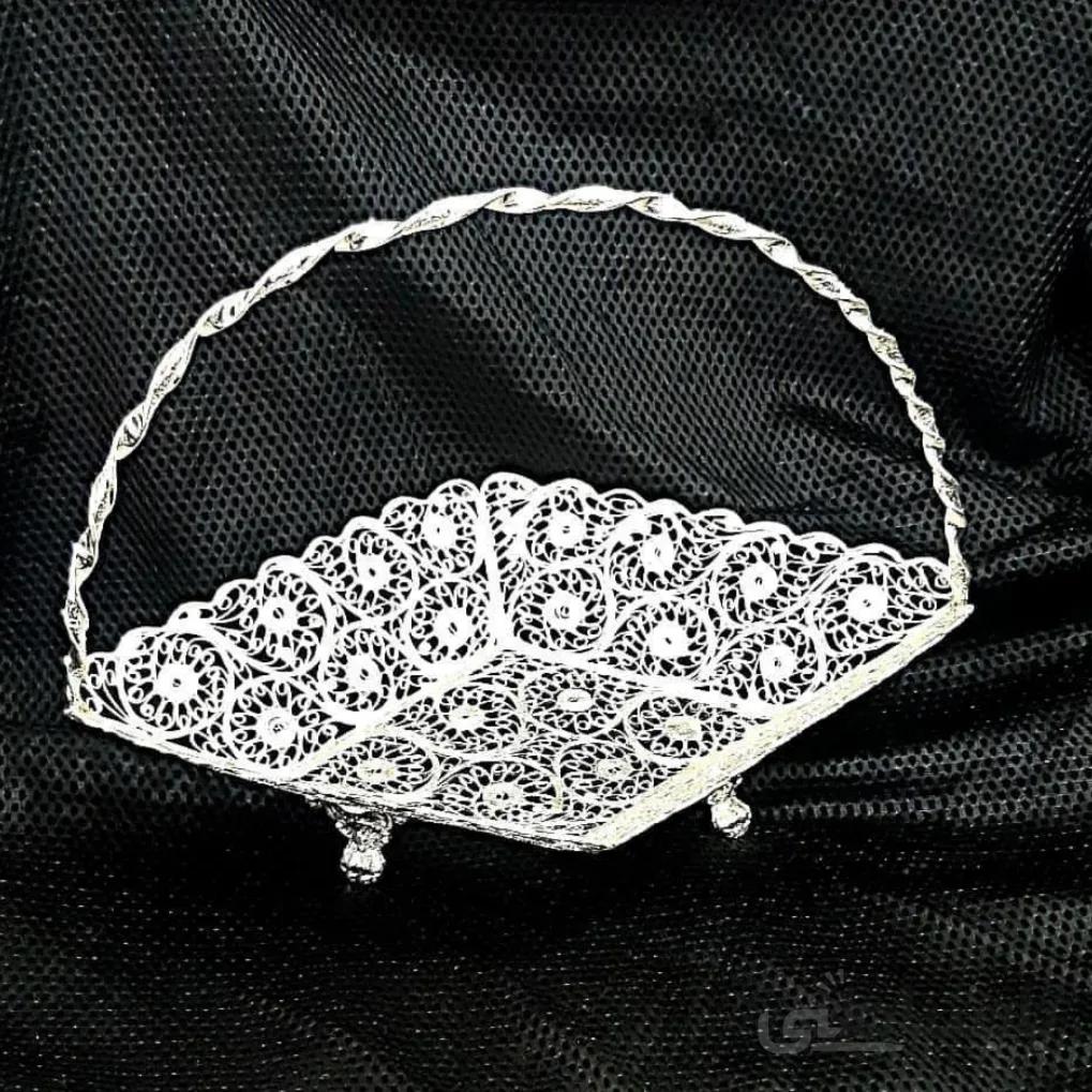 ظرف میوه خوری ملیله کاری کد ۱۰۴۷۷