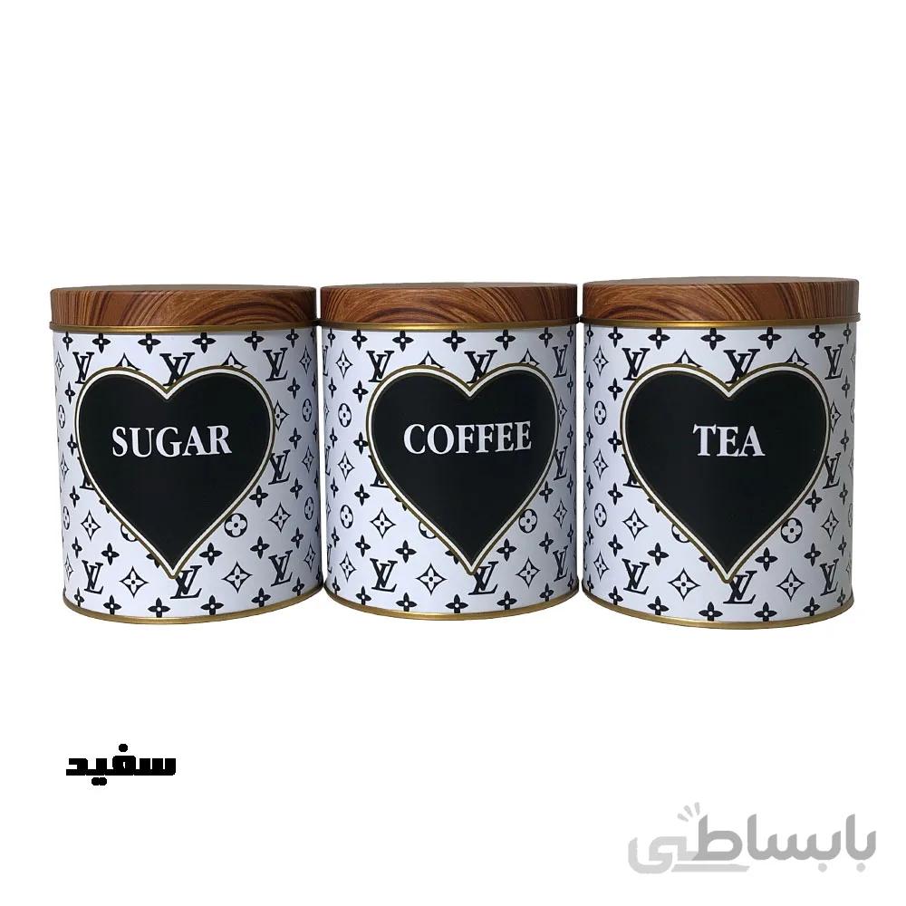 جا ادویه سه پارچه مدل لویی ویتون قلب مشکی