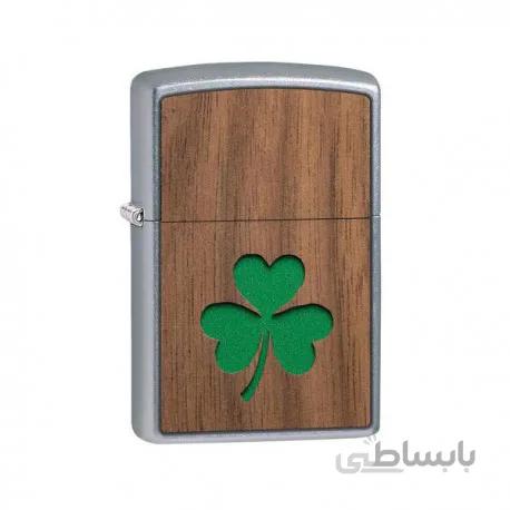 فندک اصل زیپو مدل 49056 | Clover Walnut Emblem