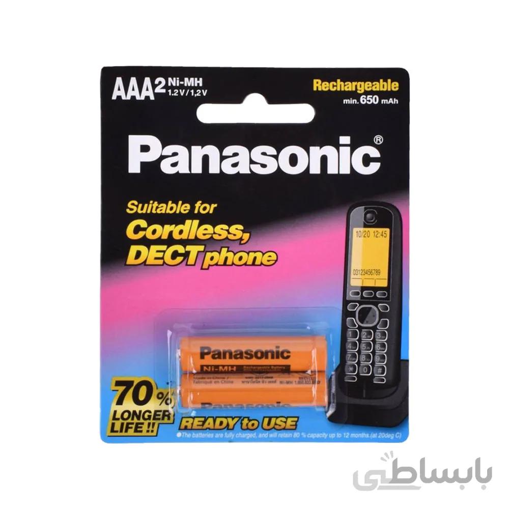 باتری نیم قلمی قابل شارژ پاناسونیک بسته 2 عددی