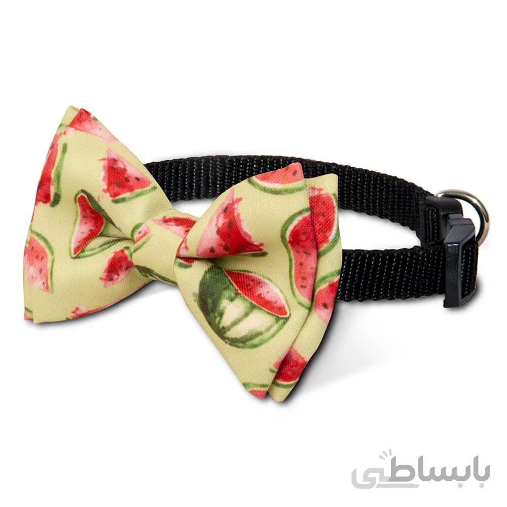 قلاده پاپیون سگ نیناپت مدل هندوانه ا Ninapet Bow Tie For Dogs Watermelon Model