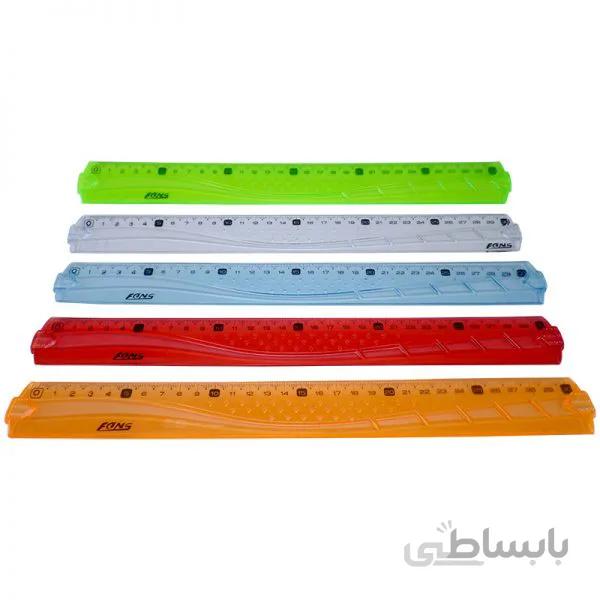 خط کش 30 سانتی متری ژله ای فنس ا Fans 30 cm jelly ruler