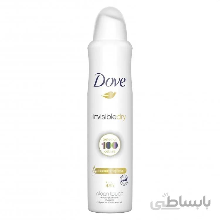 اسپری ضد تعریق زنانه داو Dove مدل Clean touch 250ml