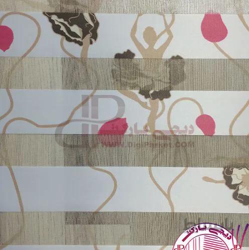 پرده زبرا طرح گل 468 خوش سایه