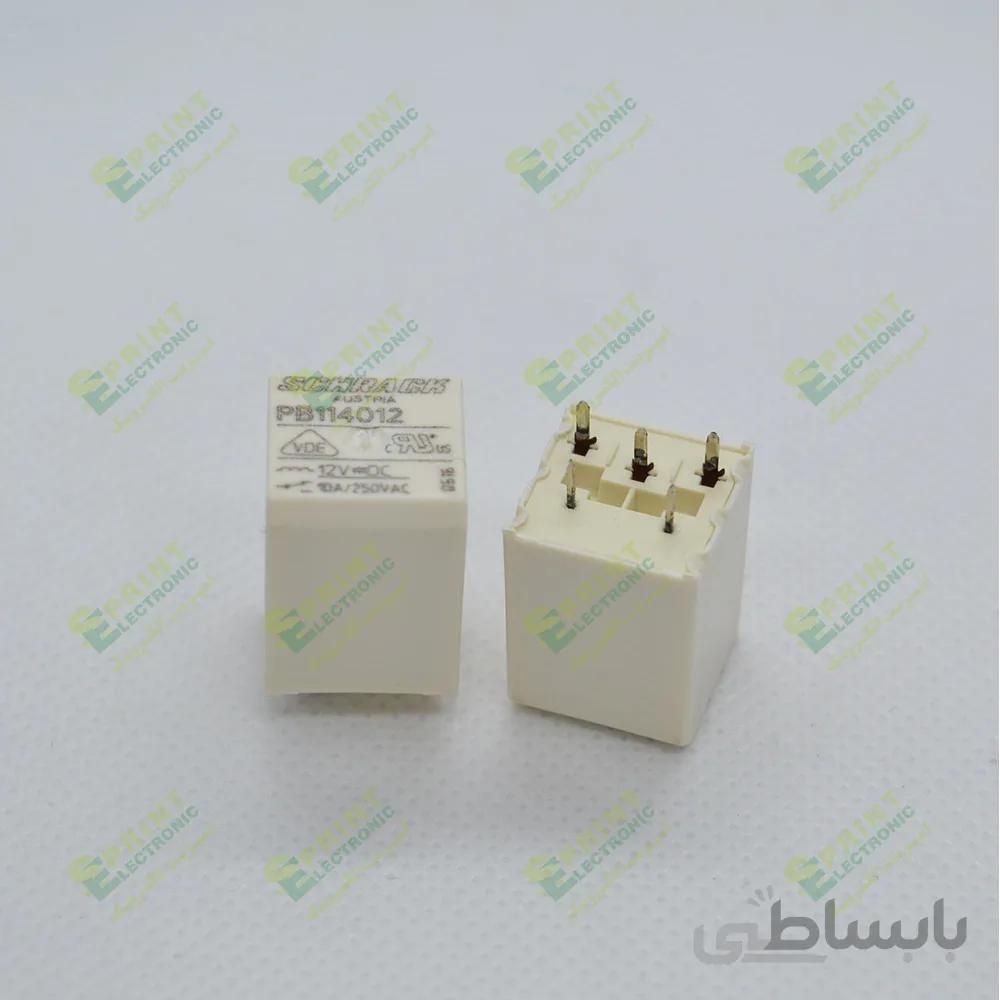 رله 12 ولت 5 پایه 10 آمپر SCHRACK PB114012