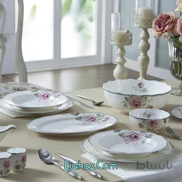 سرویس غذاخوری چینی بی وی کی مدل رزت بی وی کی(BVK)