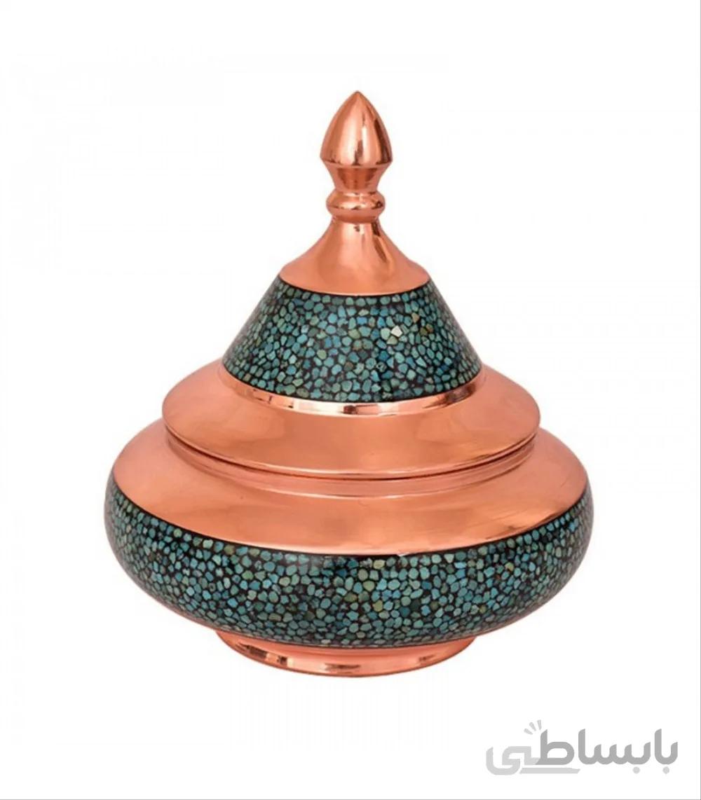 قندان سفینه(بشقاب پرنده) فیروزه کوب بزرگ