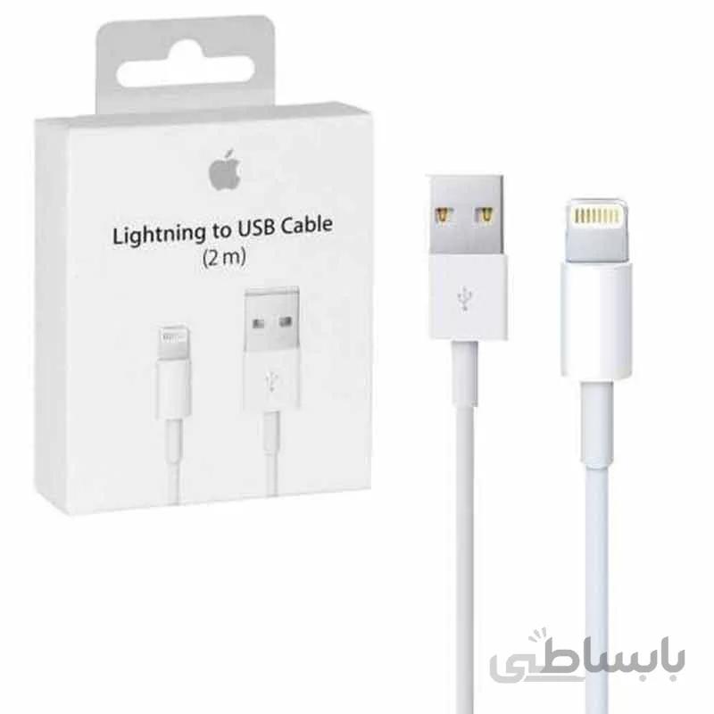 کابل اورجینال لایتنینگ اپل طول 2 متر ا Apple Original Lightning USB Cable 2m- A1510