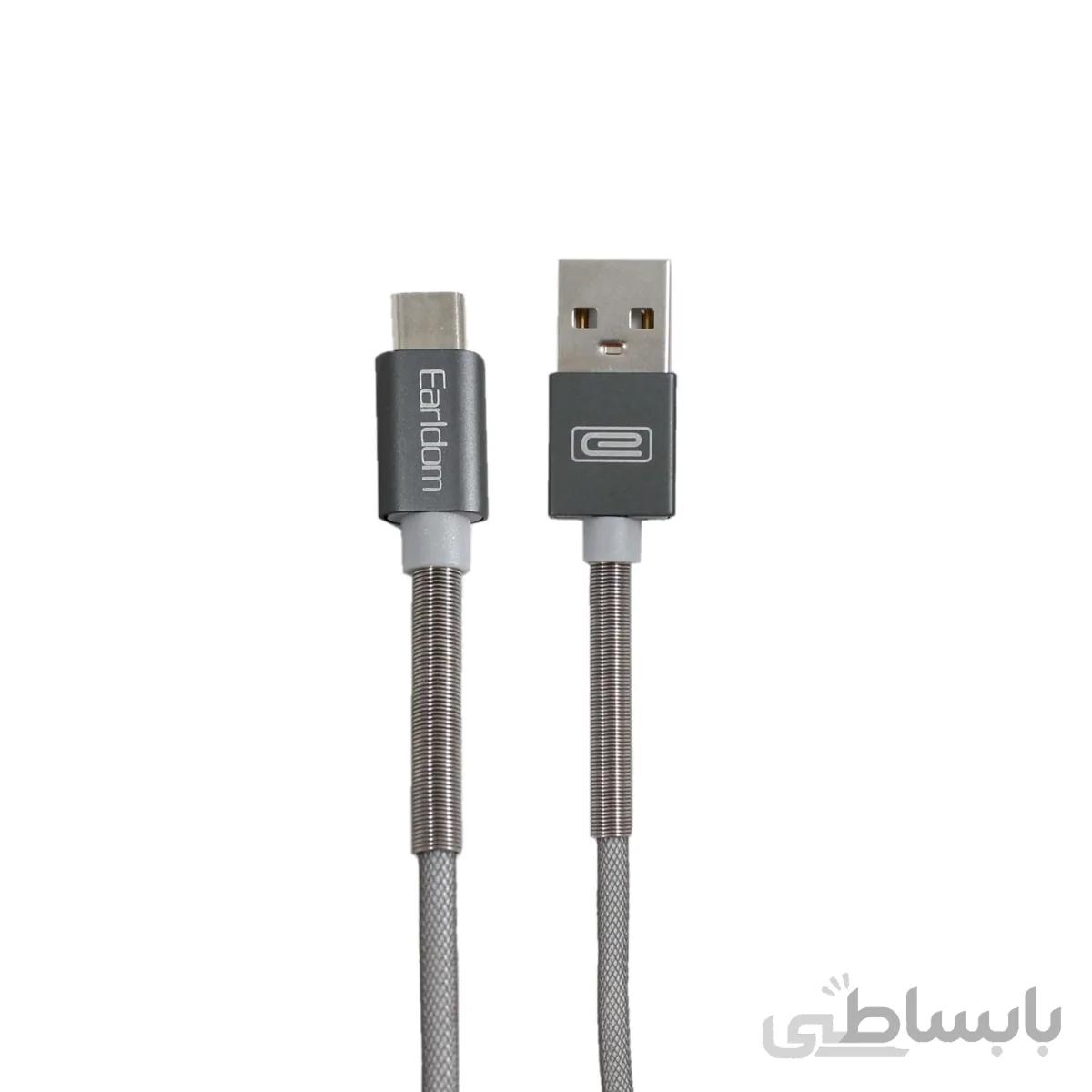 کابل تبدیل USB به تایپ سی برند Earldom مدل EC-046M به طول ۱متر