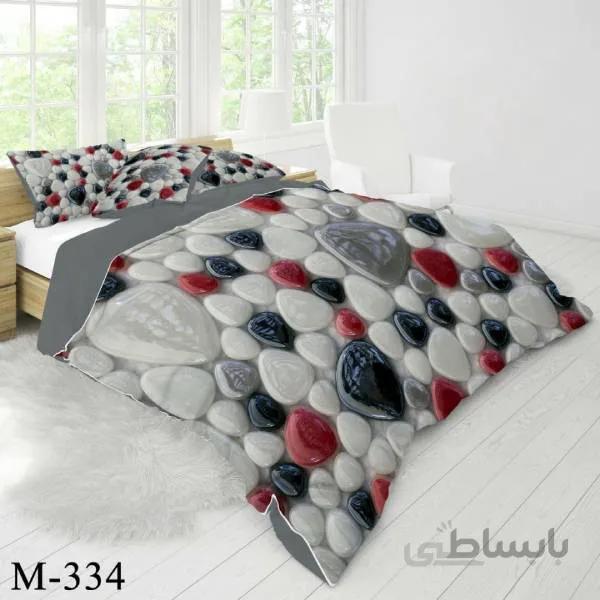 روتختی سه بعدی ساتن ابریشم ترک طرح مدرن - کد M 334