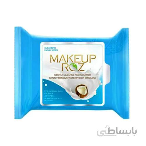 دستمال مرطوب آرایشی نارگیل میکاپ رز MakeUp Rose ا MakeUp Rose Coconut cleanser makeup remover