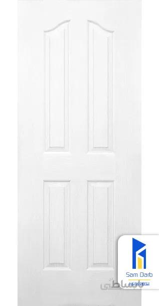 درب چوبی HDF اتاقی، چهار قاب H604