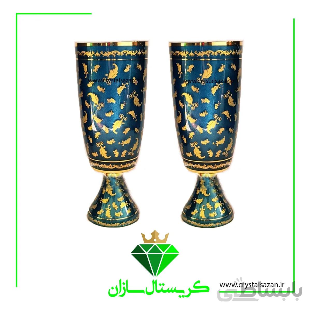 گلدان جفتی کد G1150 کریستال سازان