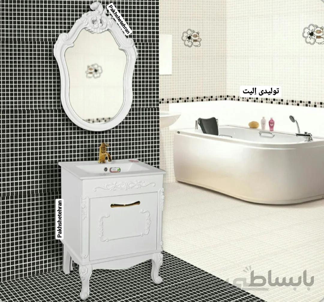 روشویی کابینت دار فلورا کلاسیک زمینی 62 سانت ا روشویی کابینت دار فلورا کلاسیک زمینی 62 سانت