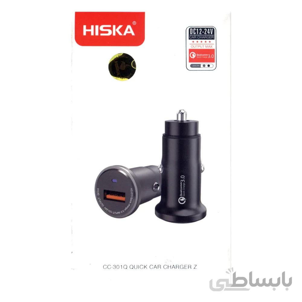 شارژر فندکی هیسکا مدل CC-301Q ا HISKA CC-301Q Car Charger