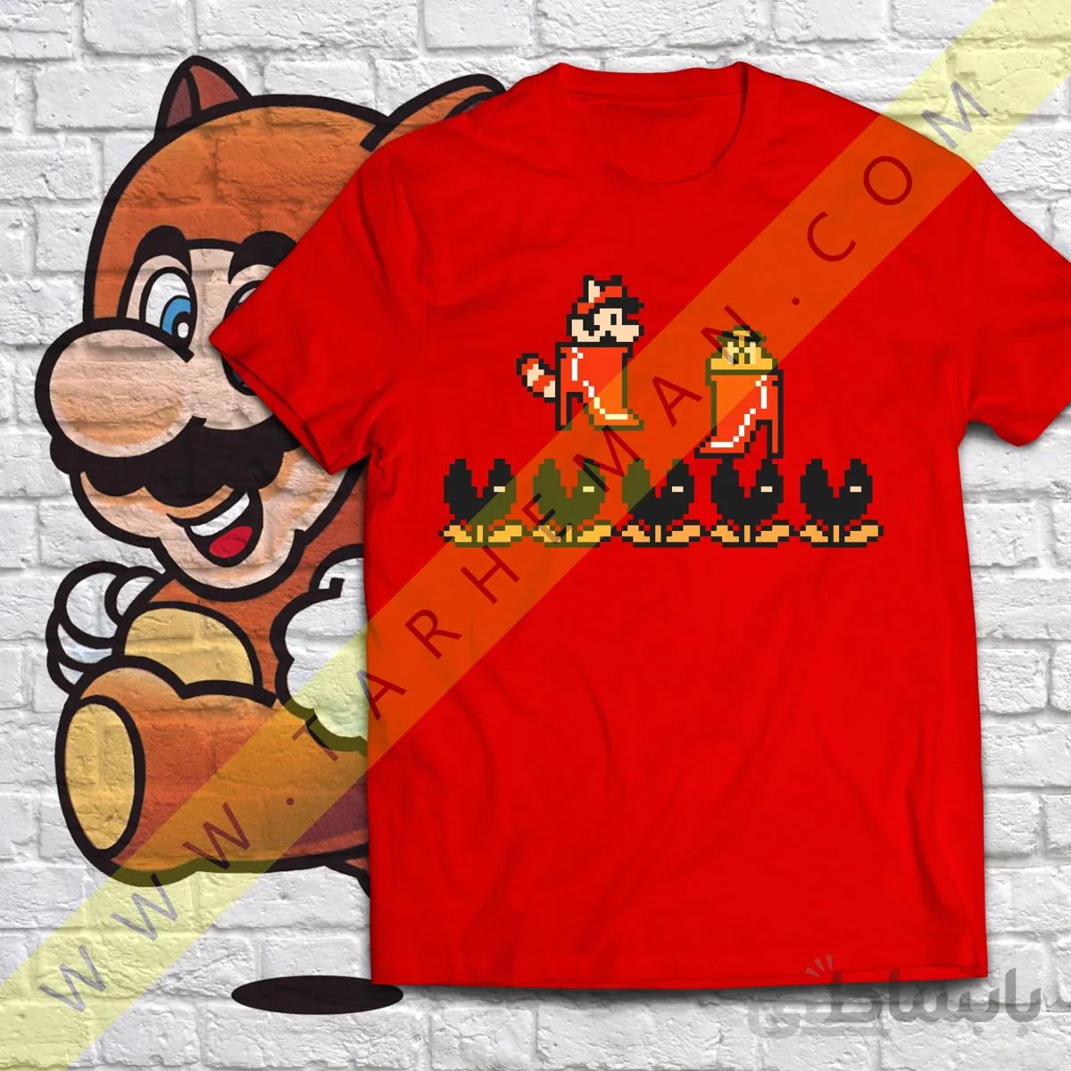 تیشرت با طرح قارچ خور همون سوپر ماریو-Super mario
