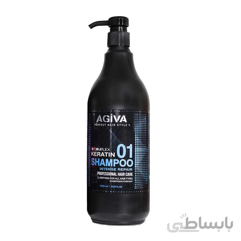شامپو سر agiva مدل کراتین با حجم 1000 میلی لیتر ا shampoo agiva model keratin 1000ml