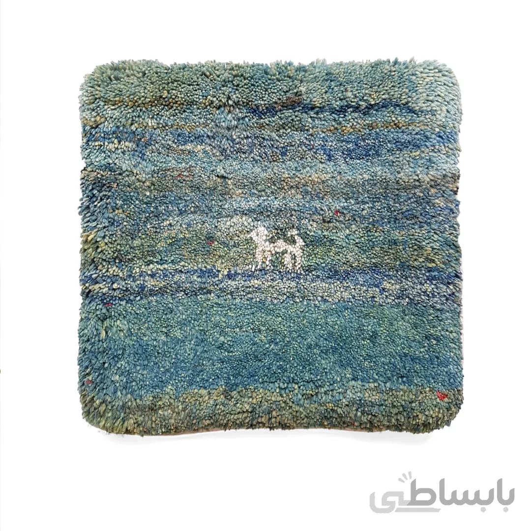 کوسن گبه سبز طرح دیان - 40×40 سانتی