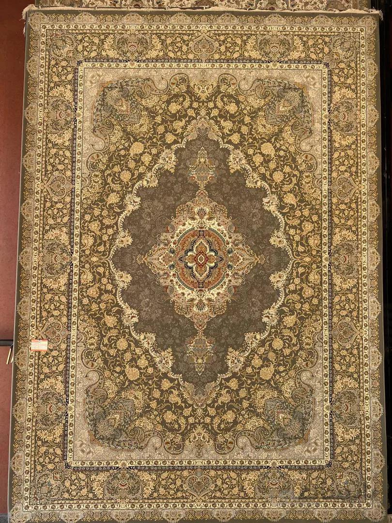 فرش ستاره کویر یزد 1500 شانه E-507 طلایی