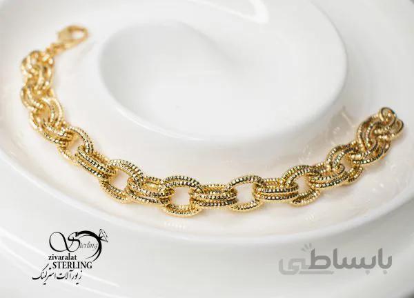 دستبند زنانه برند ژوپینگ طرح پیچ درشت