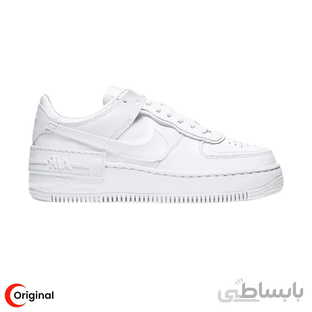کتونی زنانه نایک ایر فورس 1 شادو Nike Air Force 1 Shadow Full White