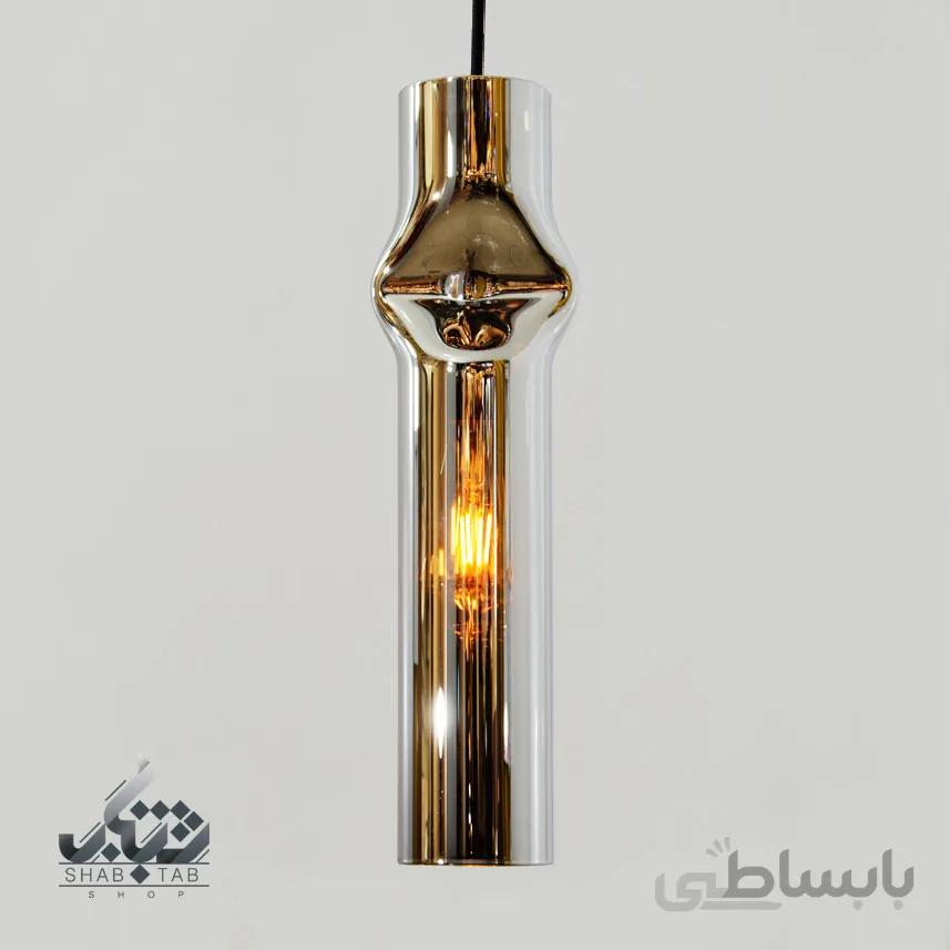 لوستر آویز تک شعله آرتا کد JC006 دودی