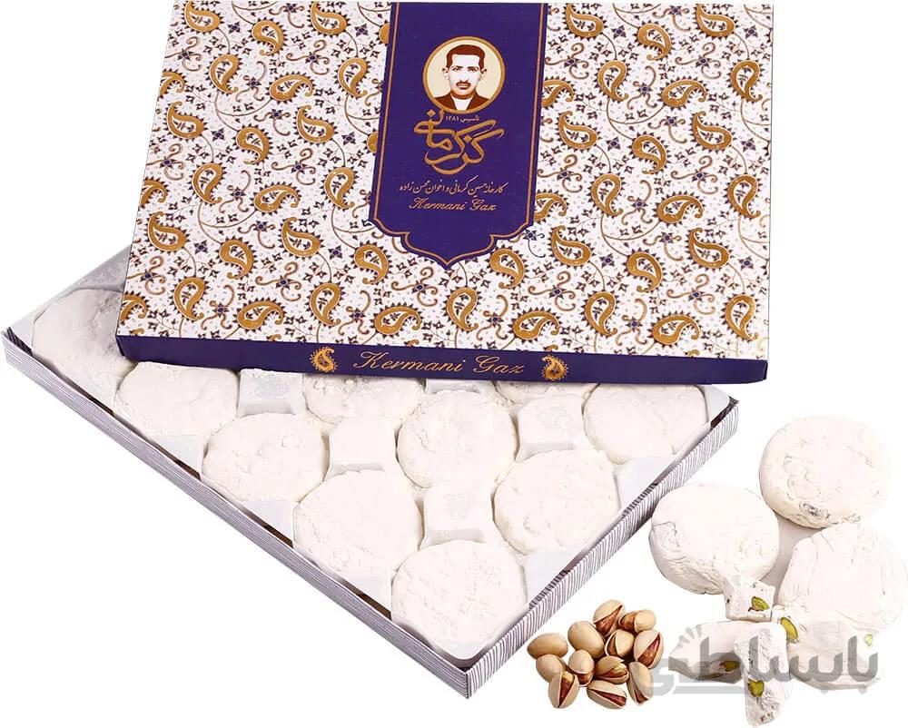 گز کرمانی 28% مخلوط (پسته و بادام) آردی – 450 گرم