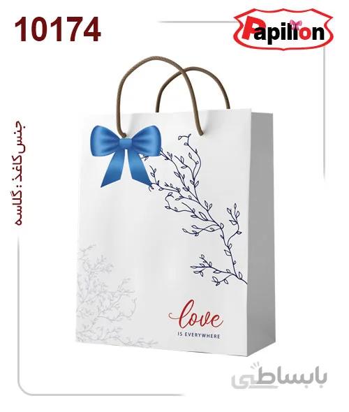 ساکدستی فانتزی پاپیون دار با کاغذ گلاسه کد10174
