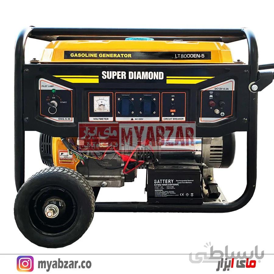 موتور برق دیاموند 6.5 کیلووات مدل SUPER DIAMOND LT-8000EN-5