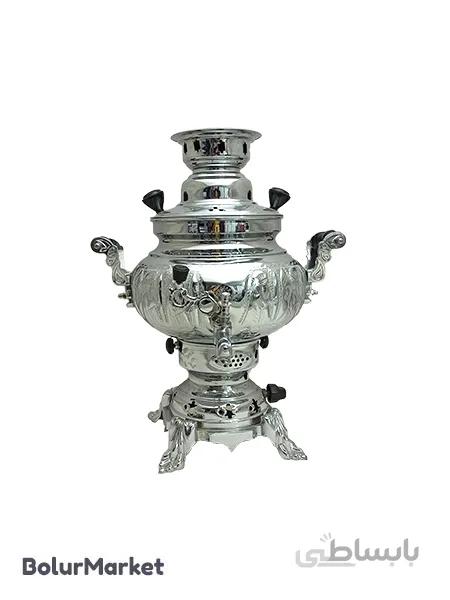 سماور طوفان ۴ لیتر عدسی هخامنشی