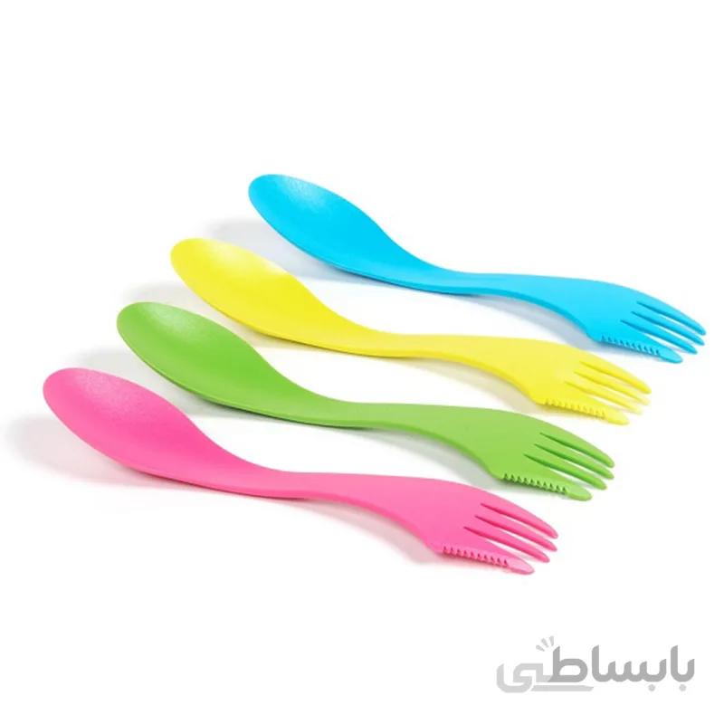 قاشق چنگال کوهنوردی پلاستیکی