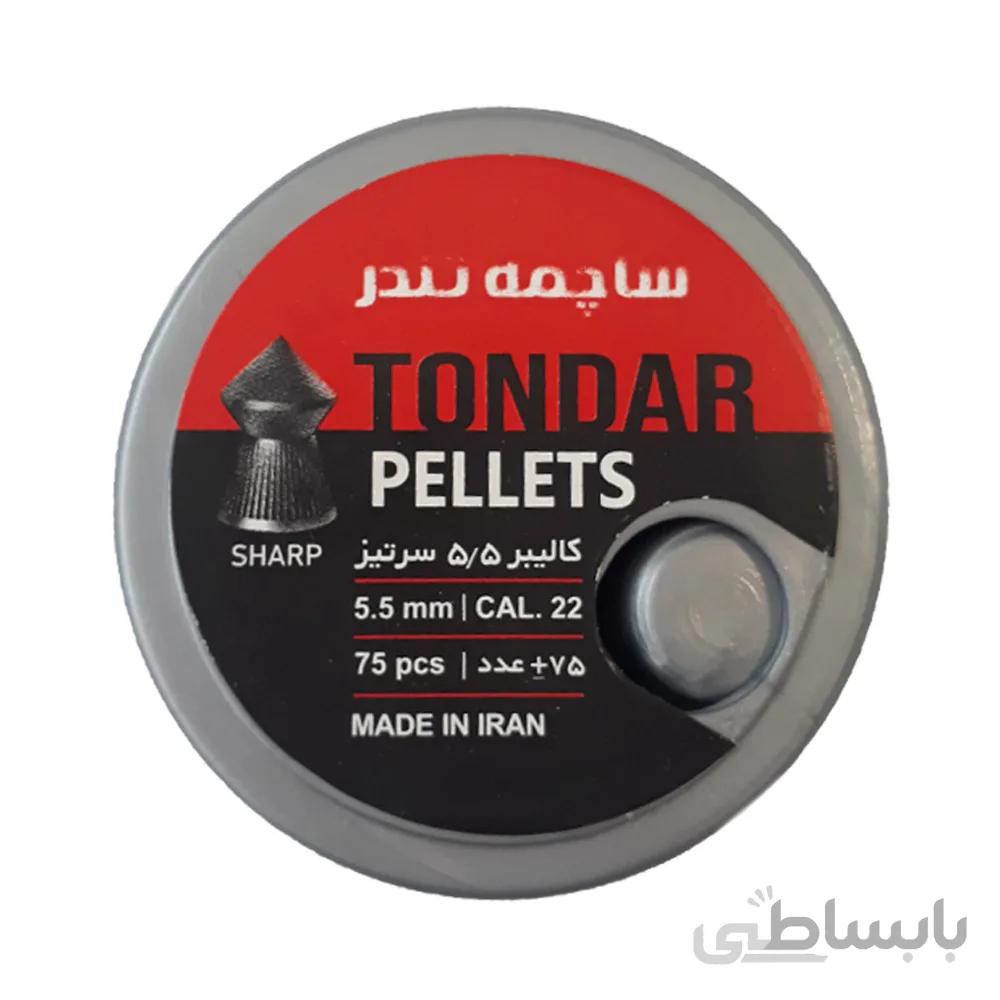 ساچمه تفنگ بادی سرتیز مدل تندر کالیبر 5.5