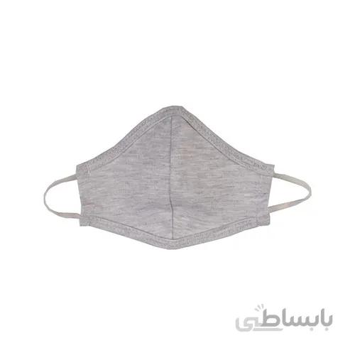 ماسک پارچه ای ملانژ دو لایه رنگ طوسی کد 017 ا Fabric Gray Mask Code 017