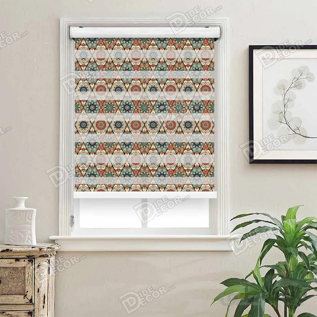 پرده زبرا چاپی دو رو کلاسیک کد ZMP-574