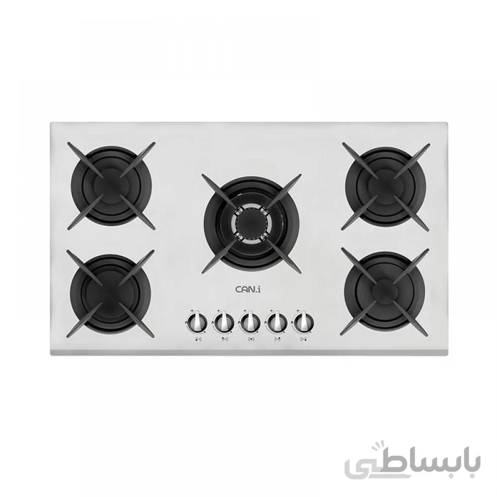 اجاق گاز ۵ شعله شیشهای کن مدل IG-8519 ا Can Gas Hob model IG-8519