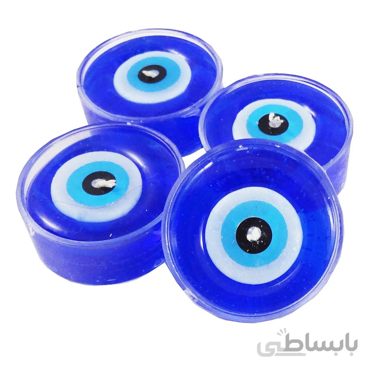 شمع طرح چشم نظر بسته 4 عددی