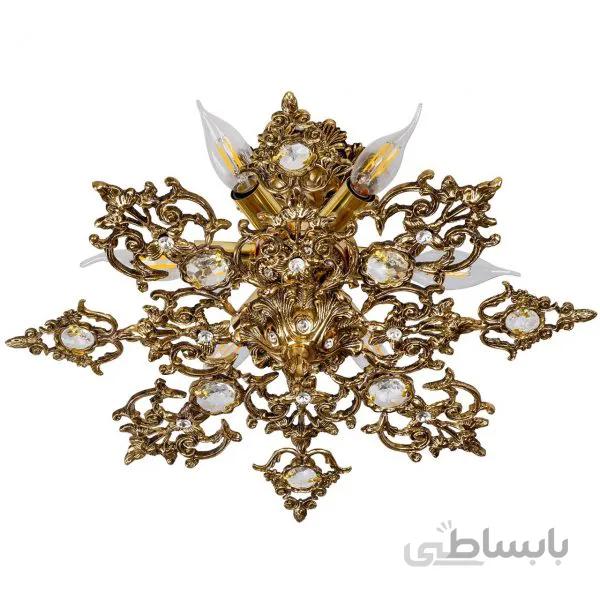 لوستر سقفی چهار شعله چشمه نور مدل 2534