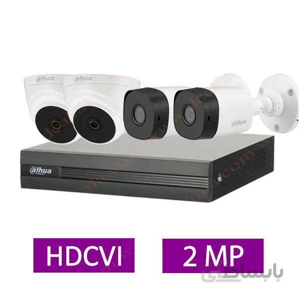 پکیج کامل 4 دوربین مدار بسته داهوا 2 مگاپیکسل HDCVI